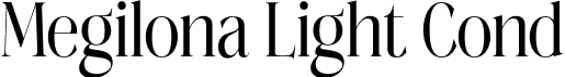 Megilona Light Cond font - Megilona Lightcondensed.otf