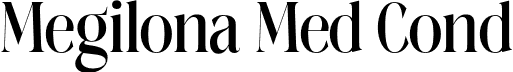 Megilona Med Cond font - Megilona Mediumcondensed.otf