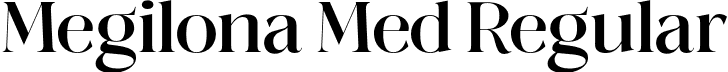 Megilona Med Regular font - Megilona Medium.otf