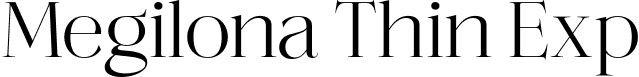 Megilona Thin Exp font - Megilona Thinexpanded.otf