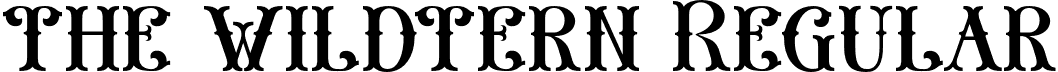 the wildtern Regular font - THE WILDTERN Regular demo..otf