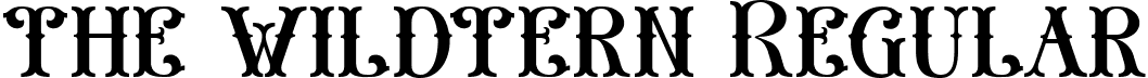 the wildtern Regular font - THE WILDTERN Regular demo..ttf