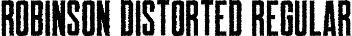 Robinson Distorted Regular font - Robinson-Distorted.otf