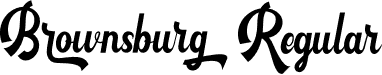 Brownsburg Regular font - Brownsburg.otf