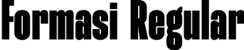 Formasi Regular font - Formasi.otf