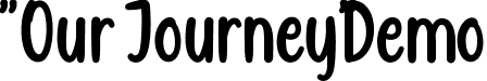 Our Journey Demo font - OurJourneyDemoRegular.ttf