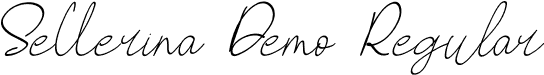 Sellerina Demo Regular font - sellerinademo-7bg6b.otf