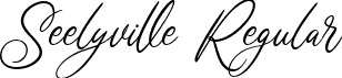 Seelyville Regular font - Seelyville.ttf