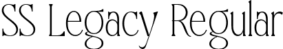 SS Legacy Regular font - SS Legacy.otf