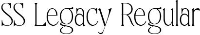 SS Legacy Regular font - SS Legacy.ttf