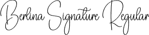 Berlina Signature Regular font - Berlina-Signature.otf