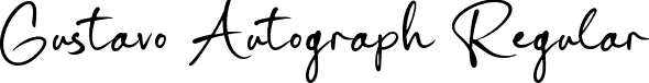 Gustavo Autograph Regular font - Gustavo Autograph.otf