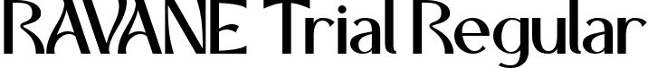 RAVANE Trial Regular font - RAVANE Trial.ttf