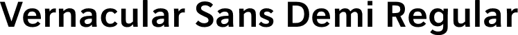 Vernacular Sans Demi Regular font - VernacularSans-Demi.otf