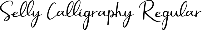 Selly Calligraphy Regular font - Selly Calligraphy.ttf