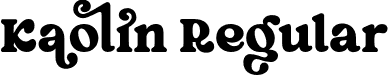 Kaolin Regular font - Kaolin.otf