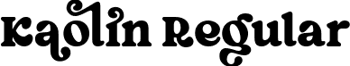 Kaolin Regular font - Kaolin.ttf