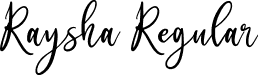 Raysha Regular font - Raysha.ttf