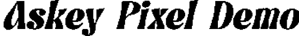 Askey Pixel Demo font - AskeyPixel-Regular_demo.otf