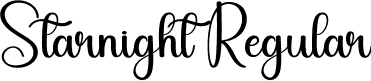 Starnight Regular font - Starnight.otf