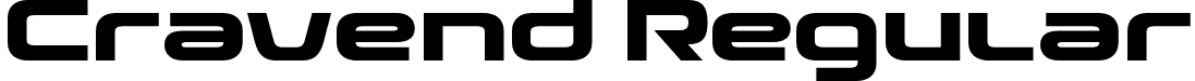 Cravend Regular font - cravend-1j21v.otf