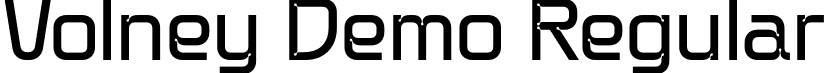 Volney Demo Regular font - Volney-Regular_demo.otf