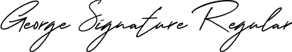 George Signature Regular font - George Signature.ttf