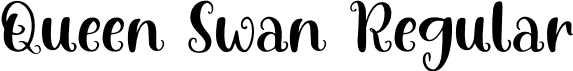 Queen Swan Regular font - QueenSwan.otf