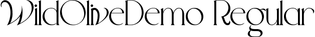 WildOliveDemo Regular font - WildOliveDemoRegular.ttf