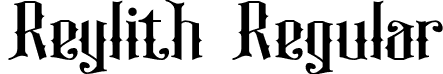 Reylith Regular font - Reylith.otf