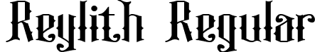 Reylith Regular font - Reylith.ttf