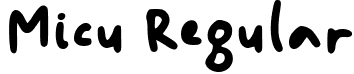 Micu Regular font - micu.ttf