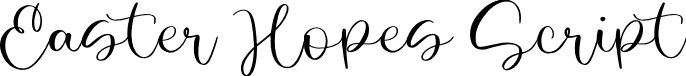 Easter Hopes Script font - Easter Hopes Script.otf