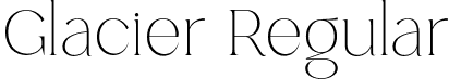 Glacier Regular font - glacier.otf