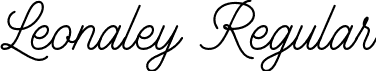 Leonaley Regular font - Leonaley.otf