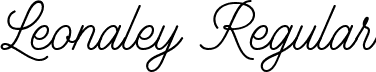 Leonaley Regular font - Leonaley.ttf