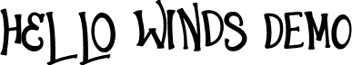 Hello Winds DEMO font - Hello-Winds-DEMO.otf