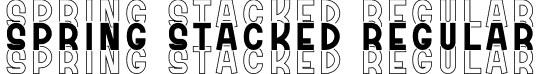 Spring Stacked Regular font - Spring Stacked.otf