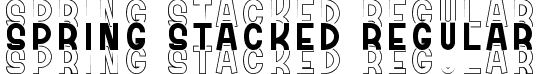 Spring Stacked Regular font - Spring Stacked.ttf