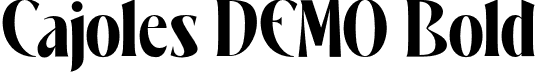 Cajoles DEMO Bold font - Cajoles-DEMO.otf