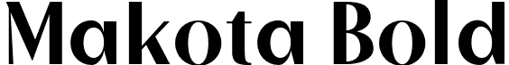 Makota Bold font - makota.otf