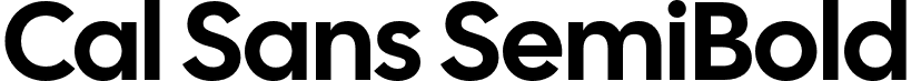 Cal Sans SemiBold font - CalSans-SemiBold.otf