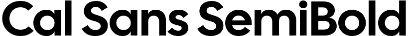Cal Sans SemiBold font - CalSans-SemiBold.ttf