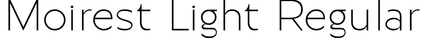 Moirest Light Regular font - Moirest-Light.ttf