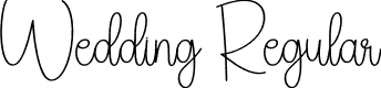 Wedding Regular font - Wedding.otf