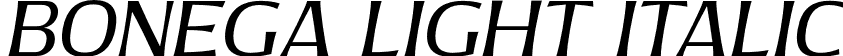 Bonega Light Italic font - Bonega-Light-Italic.otf