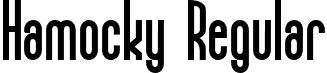 Hamocky Regular font - hamocky-ttf.ttf