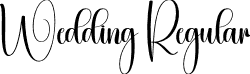 Wedding Regular font - Wedding.otf