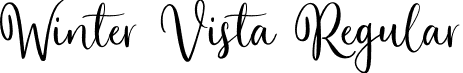 Winter Vista Regular font - Winter Vista.otf