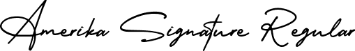 Amerika Signature Regular font - AmerikaSignatureRegular-K7Arl.ttf
